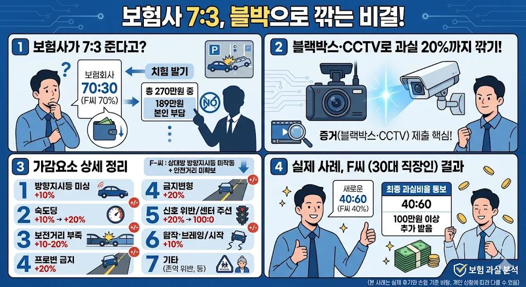 자동차사고 블랙박스영상 활용해서 과실 줄이는 법