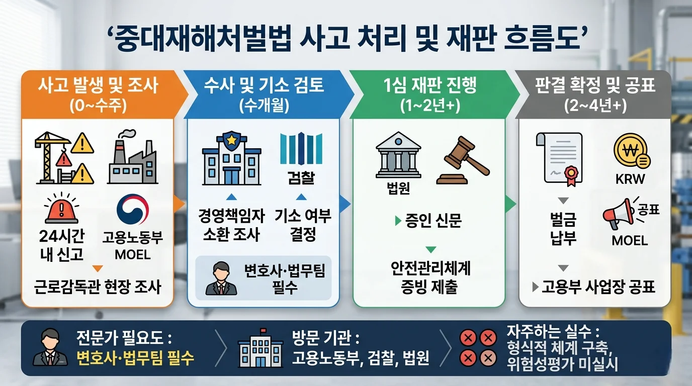 중대법 재판 흐름도