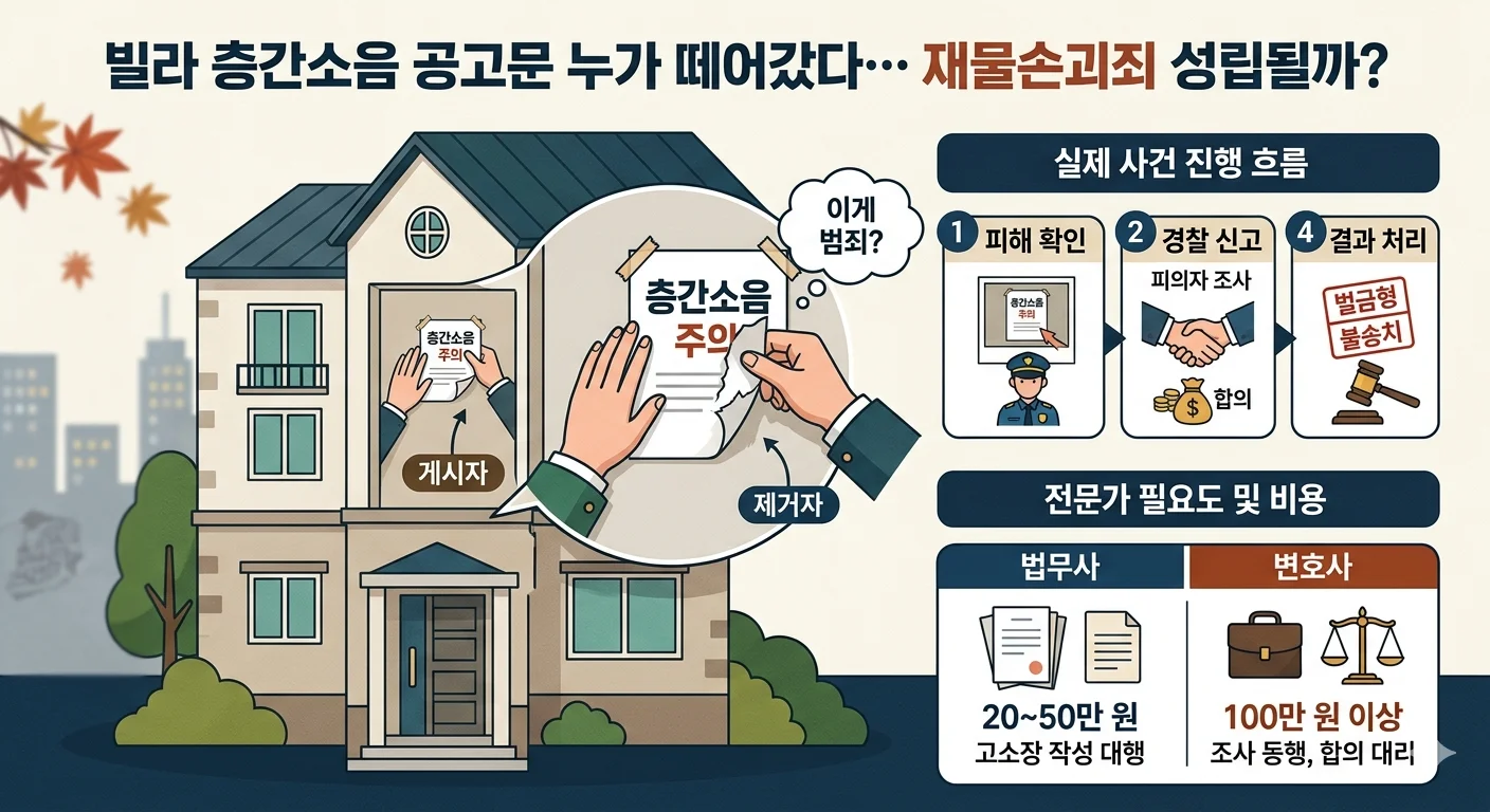 층간소음공고문떼기