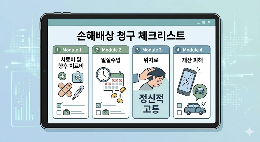 손해배상 체크리스트 작성